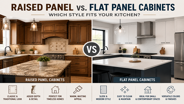 Raised Panel vs Flat Panel Kitchens