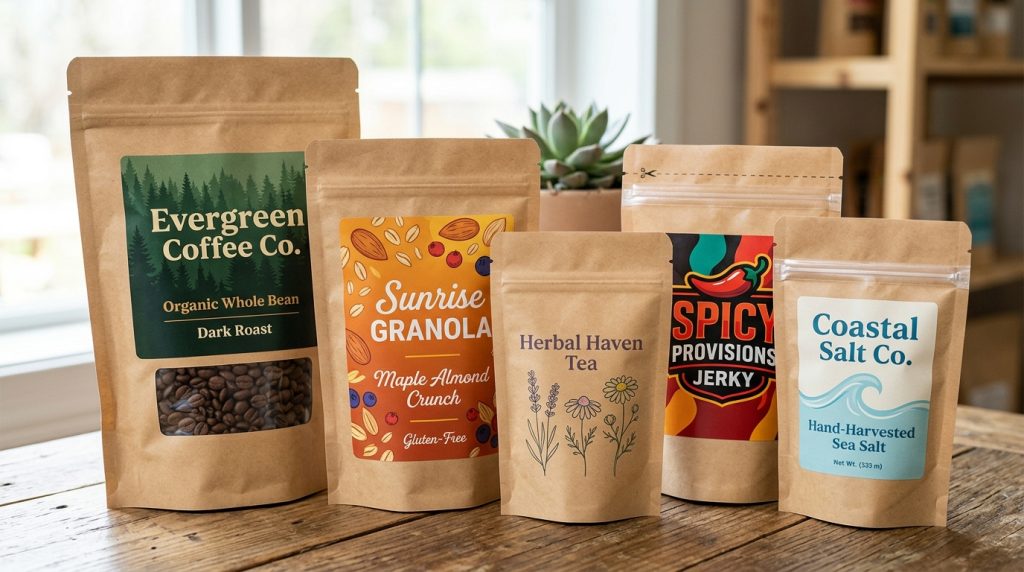 Custom kraft mylar bags
