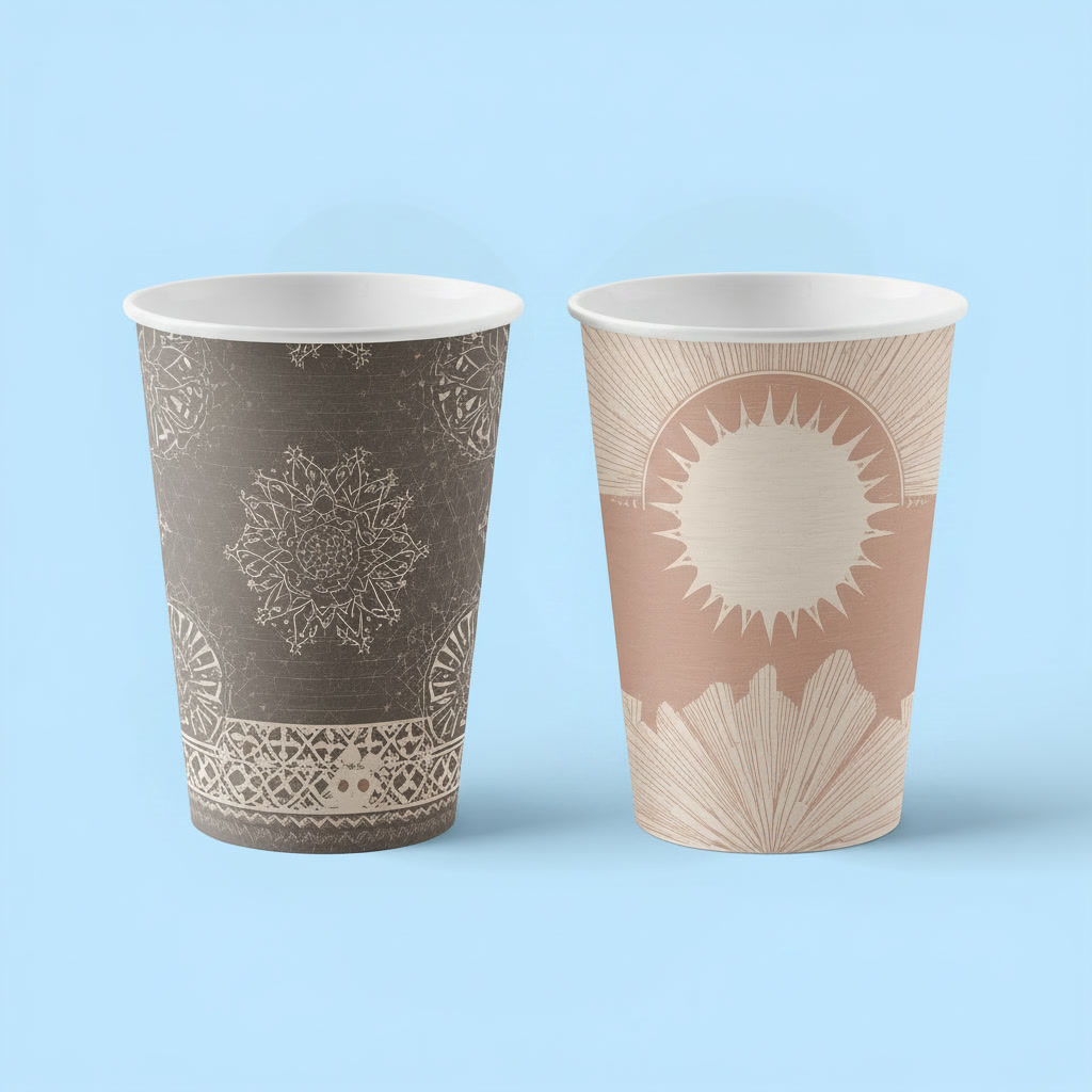 Double-walled paper cups